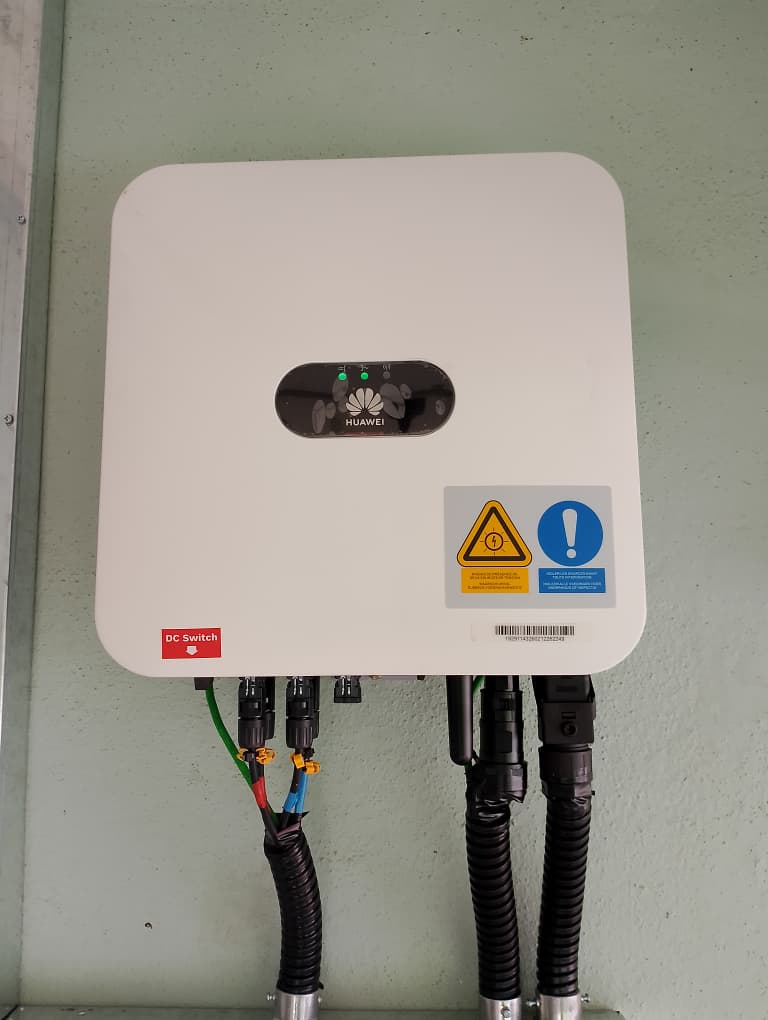1-Phase Huawei SUN2000 installed